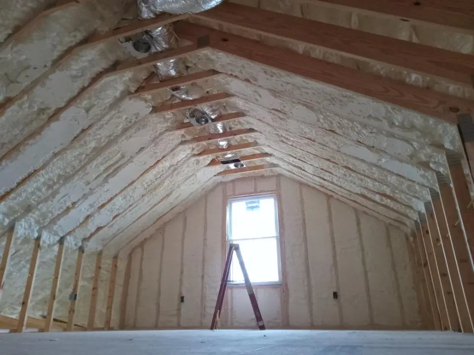 Spray foam roofing application for Crawl Space Insulation project in Longboat Key